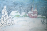 Ковалева Ангелина, 11лет - "Снегопад"